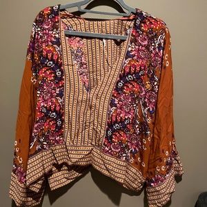 Free people V neck top